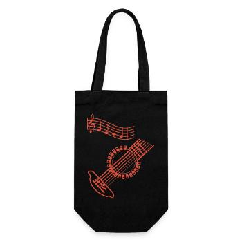 Guitar musician - Gift Bag for Bottles - black - Front
