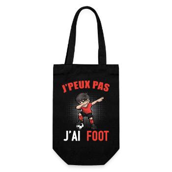 J Peux Pas J Ai Foot Football Enfant Garçon - Sac à bouteille - noir - Devant