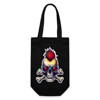 Punked - Gift Bag for Bottles - black - Front