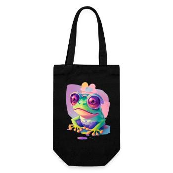 crazy Frog - Geschenkbeutel für Flaschen - Schwarz - Vorne