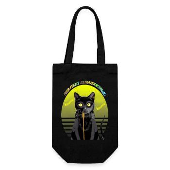 Star Cat: Singing The Blues - Gift Bag for Bottles - black - Front