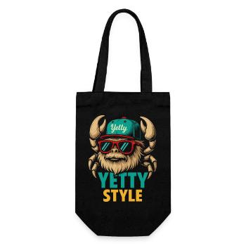 Graphisme Yeti Style Yetty - Sac à bouteille - noir - Devant