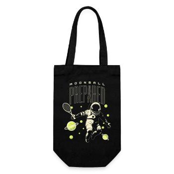 Tennis Mondball Spieler Shirt - Geschenkbeutel für Flaschen - Schwarz - Vorne