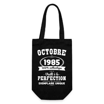 Anniversaire 40 ans - Octobre 1985 Perfection - Sac à bouteille - noir - Devant