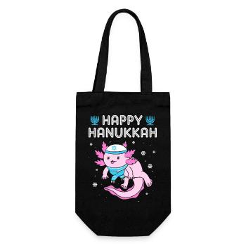 Hanoukka Hanoukka Hanoukka - Sac à bouteille - noir - Devant