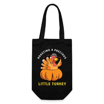 Thanksgiving Mama Mutter Oma Großmutter - Geschenkbeutel für Flaschen - Schwarz - Vorne