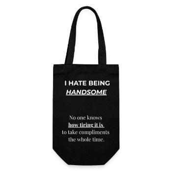 "Drôle belle citation chemise | Chemise sarcastique" - Sac à bouteille - noir - Devant