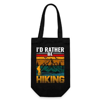 Wandern - Geschenkbeutel für Flaschen - Schwarz - Vorne