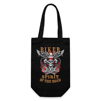 Biker - Spirit of the Road - Geschenkbeutel für Flaschen - Schwarz - Vorne