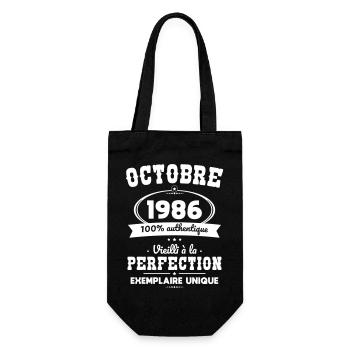 Anniversaire 40 ans - Octobre 1986 Perfection - Sac à bouteille - noir - Devant