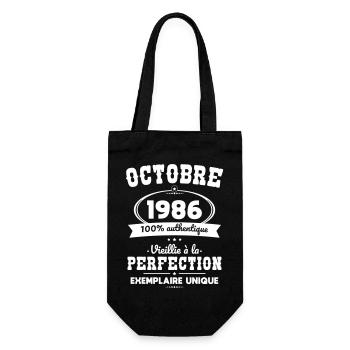 Anniversaire 40 ans - Octobre 1986 Perfection - Sac à bouteille - noir - Devant