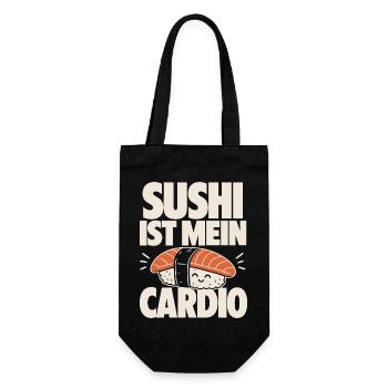 Sushi Is My Cardio Kawaii - Gift Bag for Bottles - black - Front