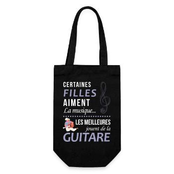 Certaines Filles Aiment La Musique Les Meilleur... - Sac à bouteille - noir - Devant