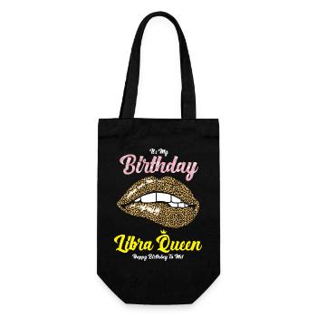 Zodiac sign Libra - Gift Bag for Bottles - black - Front