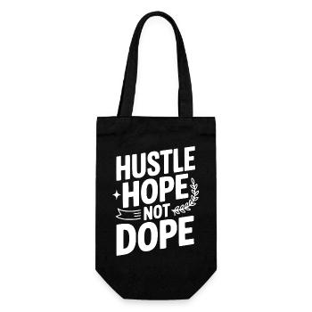 Hustle Hope - Gift Bag for Bottles - black - Front