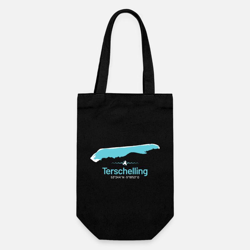 Terschelling | Design map - Gift Bag for Bottles - black