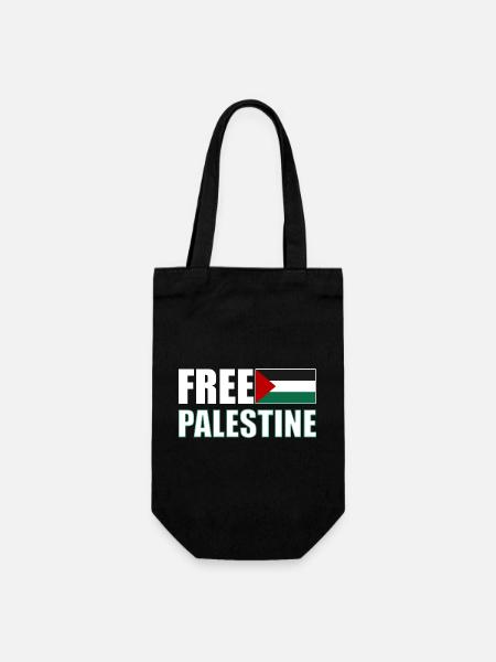 Free Palestine - Sac à bouteille - noir