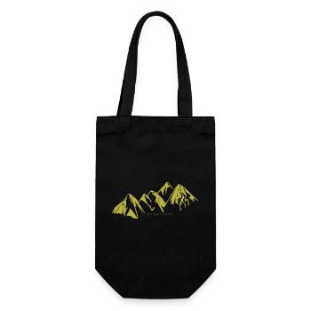 mountains - Gift Bag for Bottles - black - Front