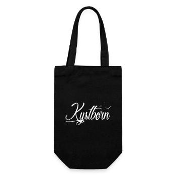Kystbørn - Coastal child - Gift Bag for Bottles - black - Front
