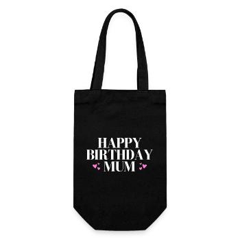 Joyeux anniversaire maman - Sac à bouteille - noir - Devant