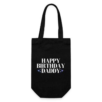 Happy birthday Daddy favorite person - Gift Bag for Bottles - black - Front