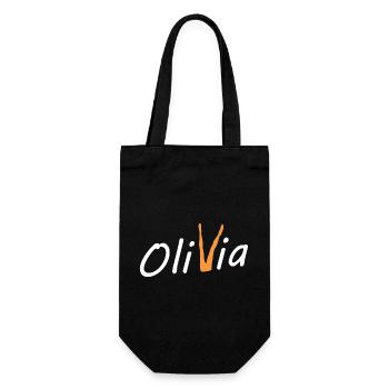 Olivia Bein - Geschenkbeutel für Flaschen - Schwarz - Vorne