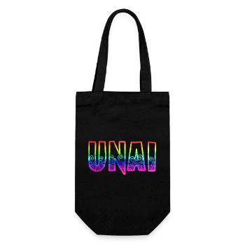 unai rs regenbogen - Geschenkbeutel für Flaschen - Schwarz - Vorne