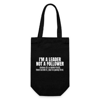 I'm A Leader Not A Follower - Gift Bag for Bottles - black - Front
