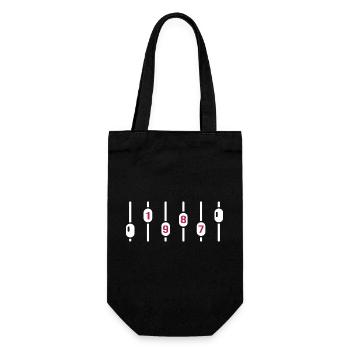 1987 Anniversaire Ingénieur du son DJ Disco - Sac à bouteille - noir - Devant