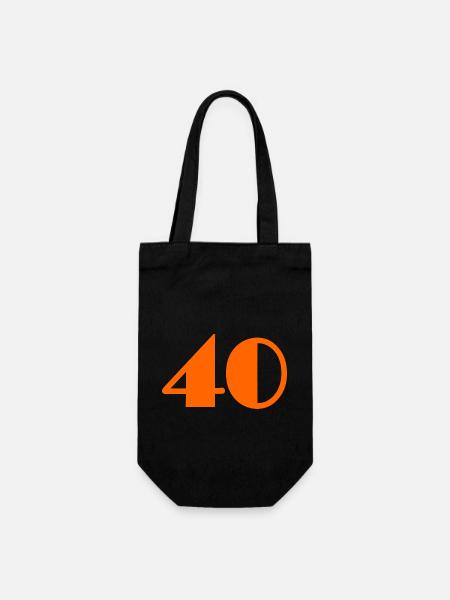 40 ANS,40e ANNIVERSAIRE,ANNIVERSAIRE 40 ANS,40 - Sac à bouteille - noir