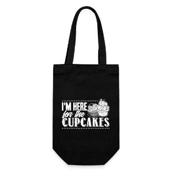 Baker Baker Loves Cupcakes - Gift Bag for Bottles - black - Front