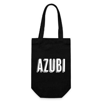 Azubi Tshirt Geschenkidee 23 - Geschenkbeutel für Flaschen - Schwarz - Vorne