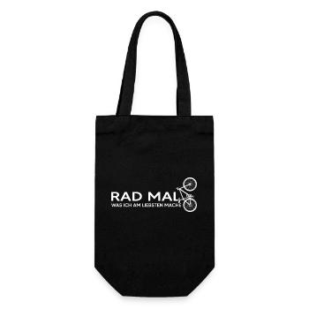 Fahrrad Bike Fahrradkette Radfahrer Lieblings-Bike - Geschenkbeutel für Flaschen - Schwarz - Vorne