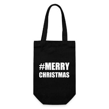 NOËL.BONNE ANNEE. SAINT SYLVESTRE. NOUVELLE ANNÉE. - Sac à bouteille - noir - Devant