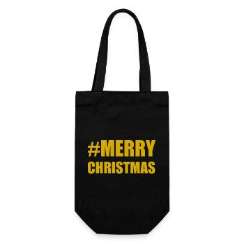 NOËL. ANNEE. ANNIVERSAIRE. RETRAITE. PAPA. MAMAM. - Sac à bouteille - noir - Devant