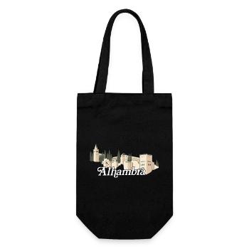 Alhambra (dark) - Gift Bag for Bottles - black - Front