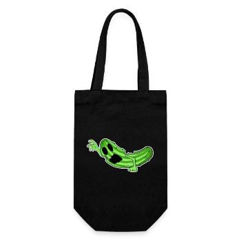 Zombie Cucumber Horror - Gift Bag for Bottles - black - Front