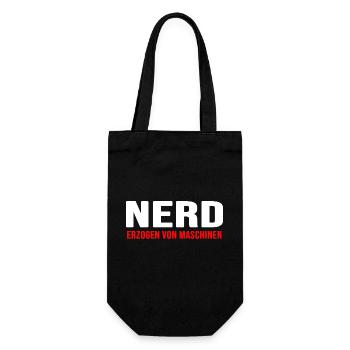 nerd coder server download online nerd-life gamer - Geschenkbeutel für Flaschen - Schwarz - Vorne