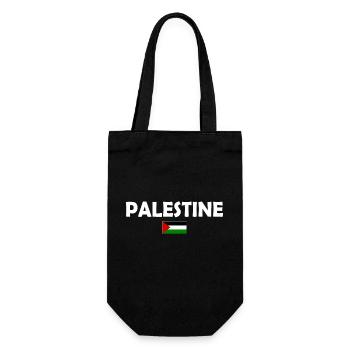 Free Palestine - Gift Bag for Bottles - black - Front