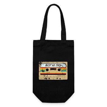 Best of 1983 - Birthday Vintage Cassette - Gift Bag for Bottles - black - Front