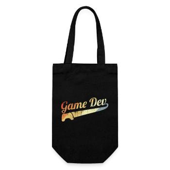 Vintage Game Developer - Geschenkbeutel für Flaschen - Schwarz - Vorne