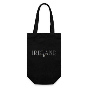 Ireland T-Shirt: Charm, Nature, Culture - Gift Bag for Bottles - black - Front