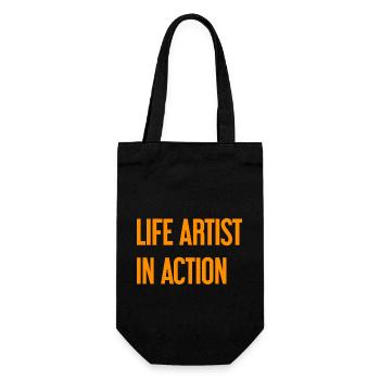 Artistes de la vie en action - Sac à bouteille - noir - Devant