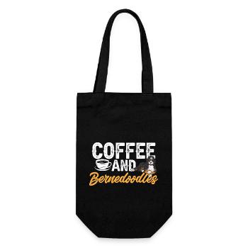 Bernedoodle Dog - Gift Bag for Bottles - black - Front
