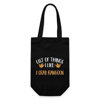 Krabben Rangoon Crab Rangoon - Geschenkbeutel für Flaschen - Schwarz - Vorne
