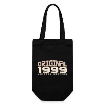 Jahrgang 1999 limitierte Auflage 1999 Geburtstag - Geschenkbeutel für Flaschen - Schwarz - Vorne