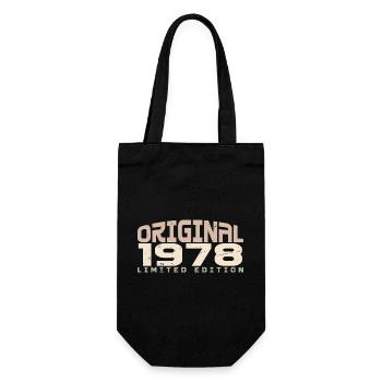 Jahrgang 1978 limitierte Auflage 1978 Geburtstag - Geschenkbeutel für Flaschen - Schwarz - Vorne