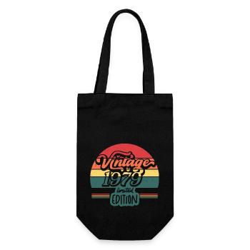 Jahrgang 1979 Limitierte Auflage - Geschenkbeutel für Flaschen - Schwarz - Vorne