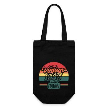 Vintage 1983 Limited edition - Gift Bag for Bottles - black - Front