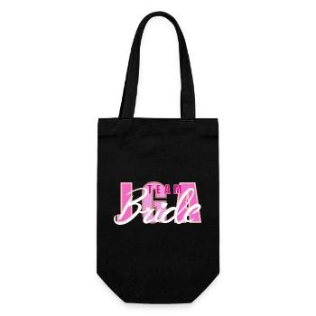 Conception de logo de coeur de mariée d’équipe - Sac à bouteille - noir - Devant